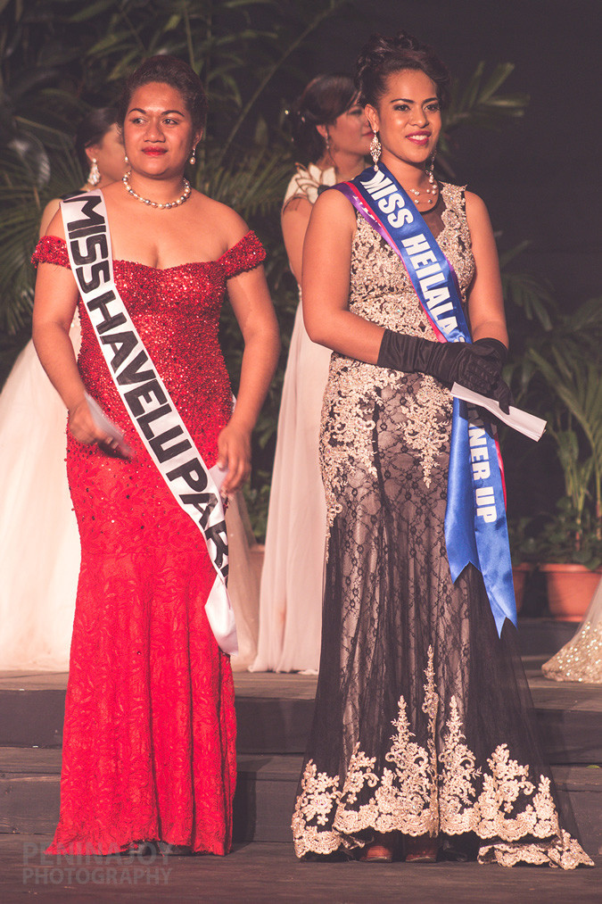 4th Runner up Miss Havelu Park - ‘Etina Paea & 3rd Runner up Miss Tonga Tourism - Margarita Havea