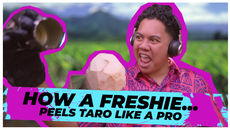 How A Freshie Peels Taro