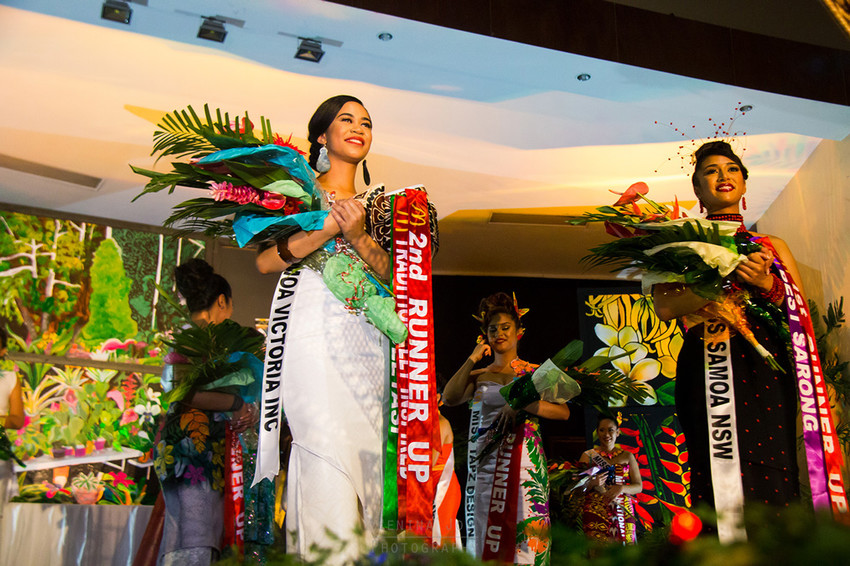 1st & 2nd Runners up - Miss Samoa NSW (R) & Miss Samoa Victoria (L)