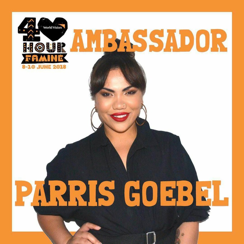World Vision ambassador - Parris Goebel