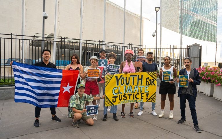 Pacific Island Students Fighting Climate Change find solidarity in New York with Fridays For Future (PC: PISFCC)