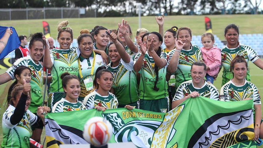 Cook Islands Womens League team after their win against England