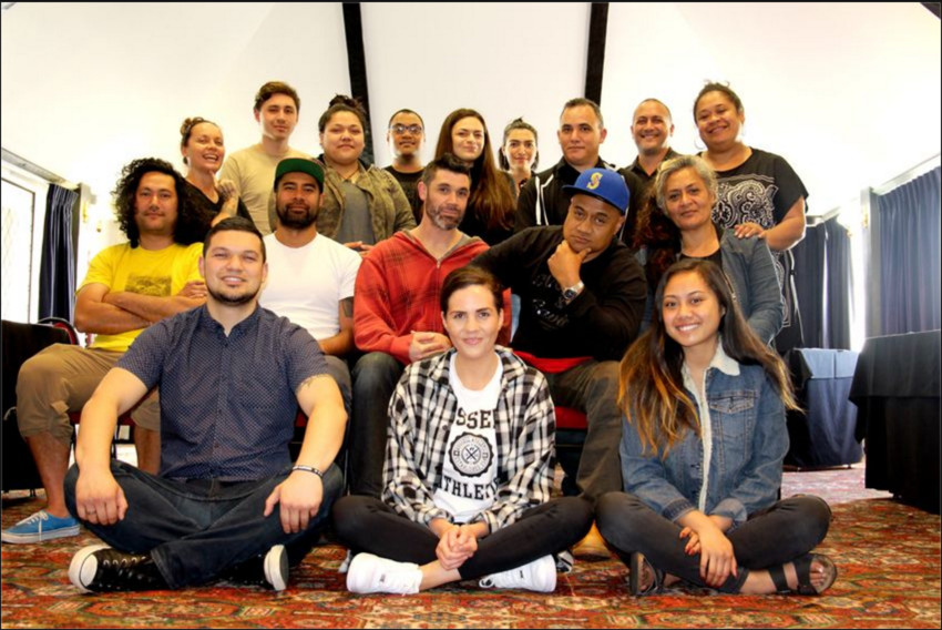 Amber - 3rd from left, in the back row at the Coco Shorts Workshop last year
