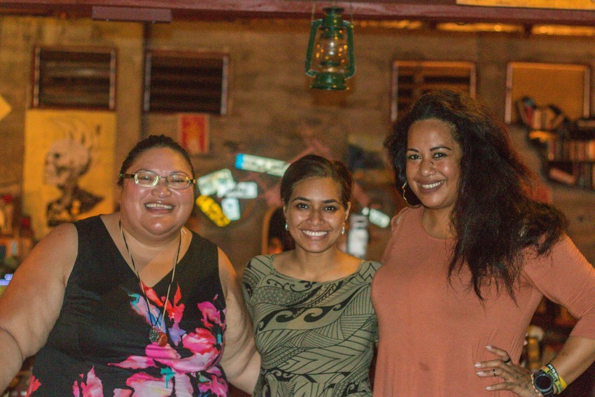 L-R Koreti Mavaega Tiumalu (350 Pacific Regional Coordinator), Priscilla Olano (Miss Samoa), Doris Tulifau (Founder of Brown Girl Woke). Samoan Superwomen!
