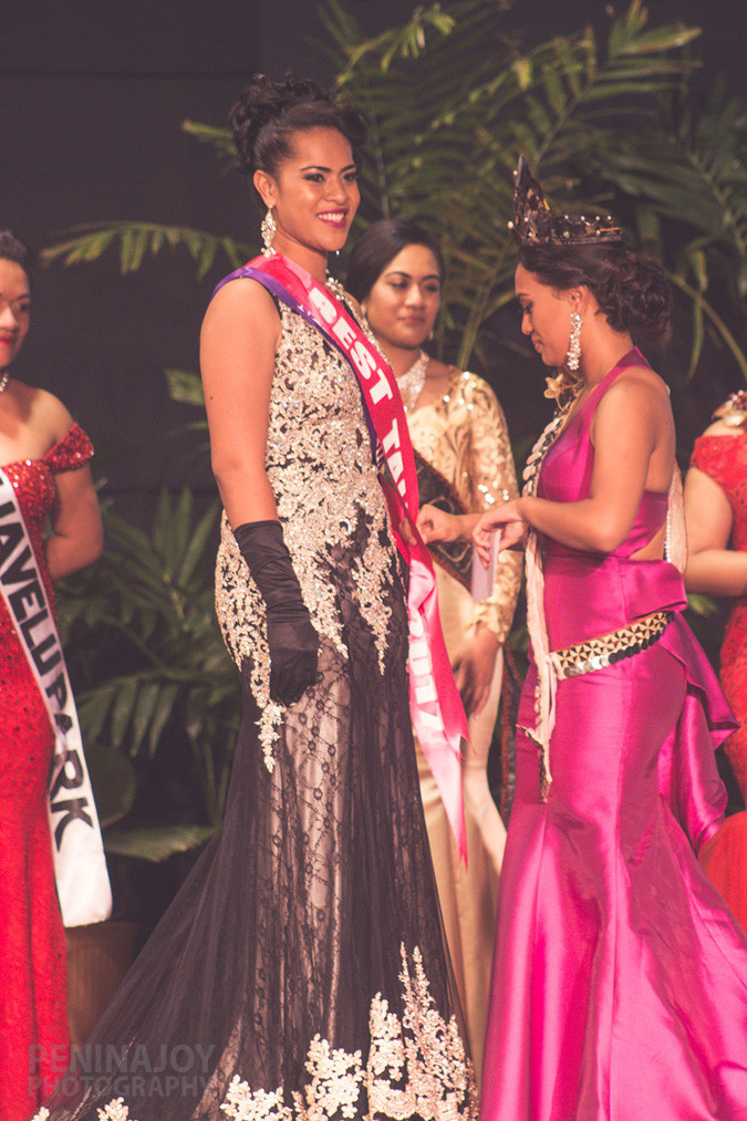 Winner of the talent section - Miss Tourism Tonga