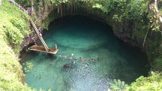 Miss Lindsey in Samoa