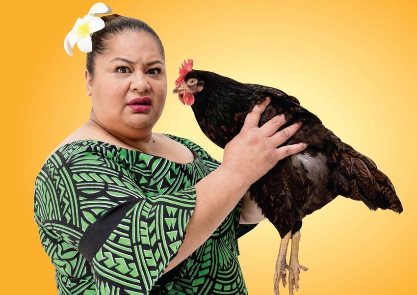 Goretti in her role as 'Still Life with Chickens'