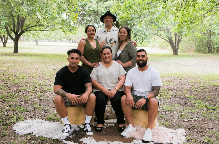 Priscilla, her Mum and siblings