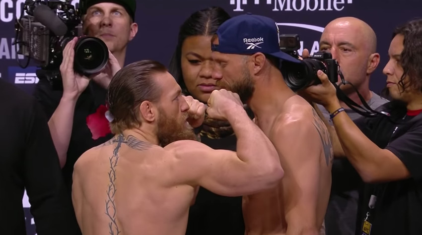 The face-off! Summer front & centre at UFC 246 weigh-ins