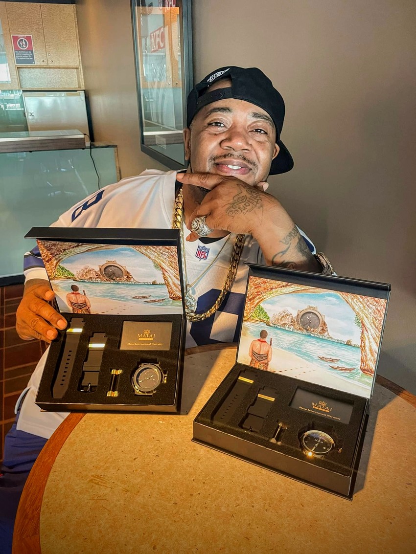 US rapper Twista with Matai watches