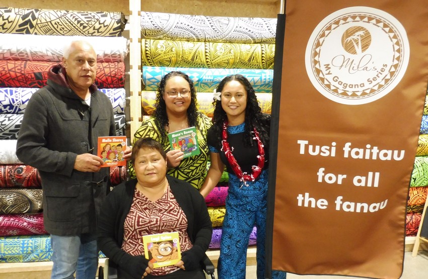 Dahlia with her family - Malo Gray (Father), Lagi Gray (Mother) and Melanie Harrington (sister)