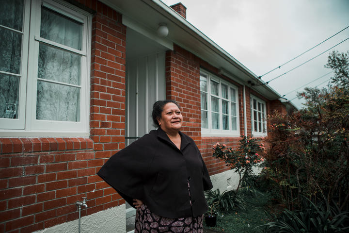 Lina stands outside her home in Naenae Photo: Saraid de Silva and Julie Zhu