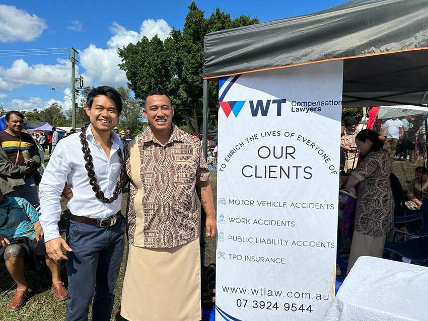 Managing Director of WT Compensation Lawyers, Jonathan Wu and co-founder & Director of WT Compensation Lawyers, Sinaumea Taufao