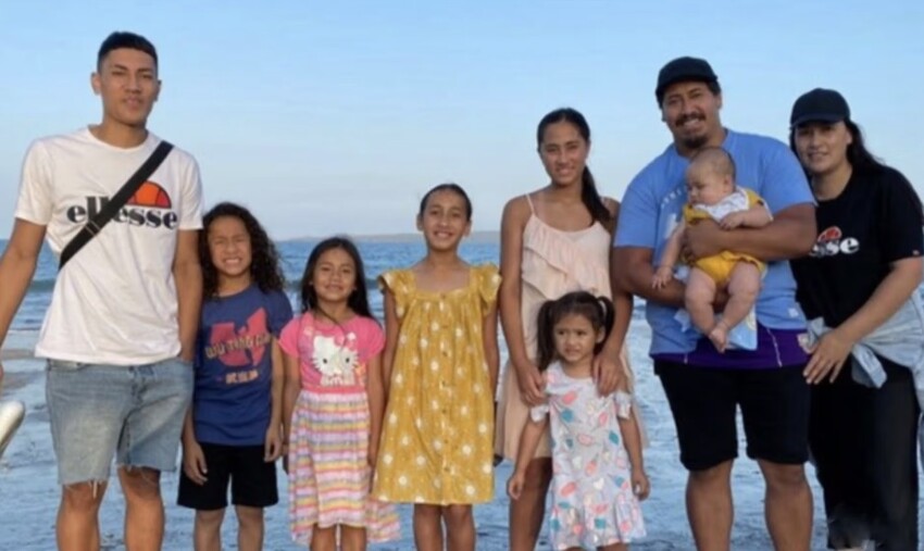 Pala'amo Kalati pictured with wife and children / Source: PMN