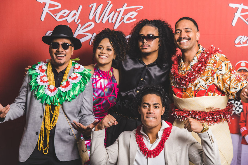 Red, White & Brass core cast at the Wellington premiere