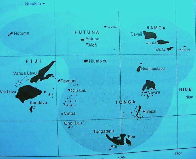 Lands under the influence of Tu'itonga