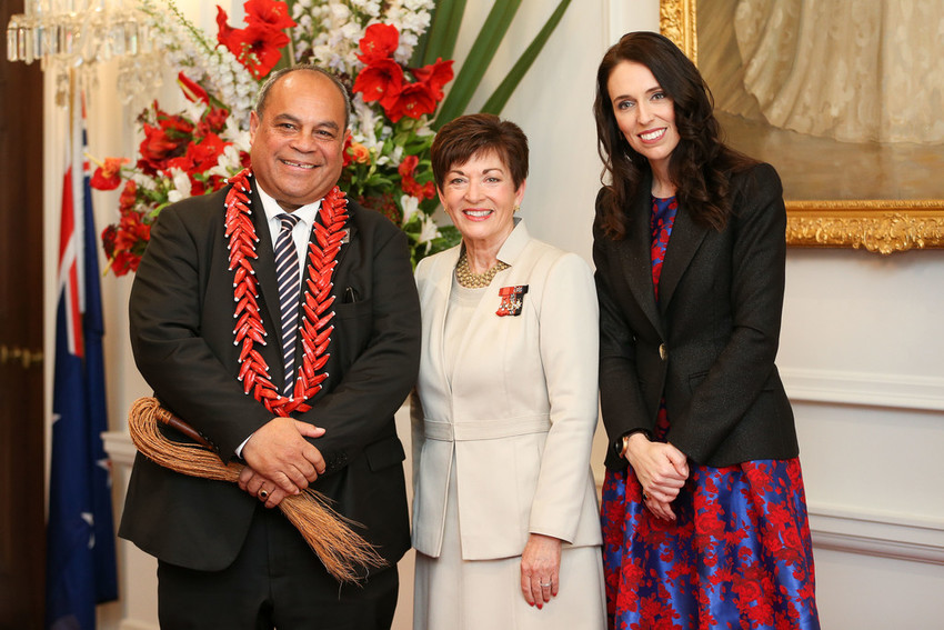 Aupito Su'a William Sio, Dame Patsy Reddy & Prime Minister Jacinda Ardern