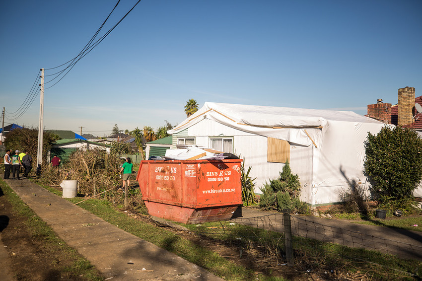 The clean up continues for families in Papatoetoe