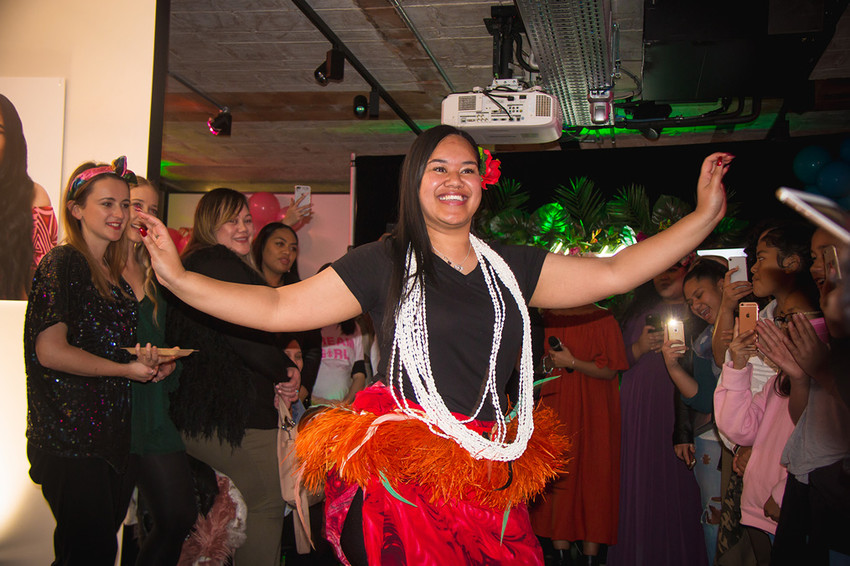 One of the girls in the 'Young Queens' programme who opened the night with a Cook Islands dance