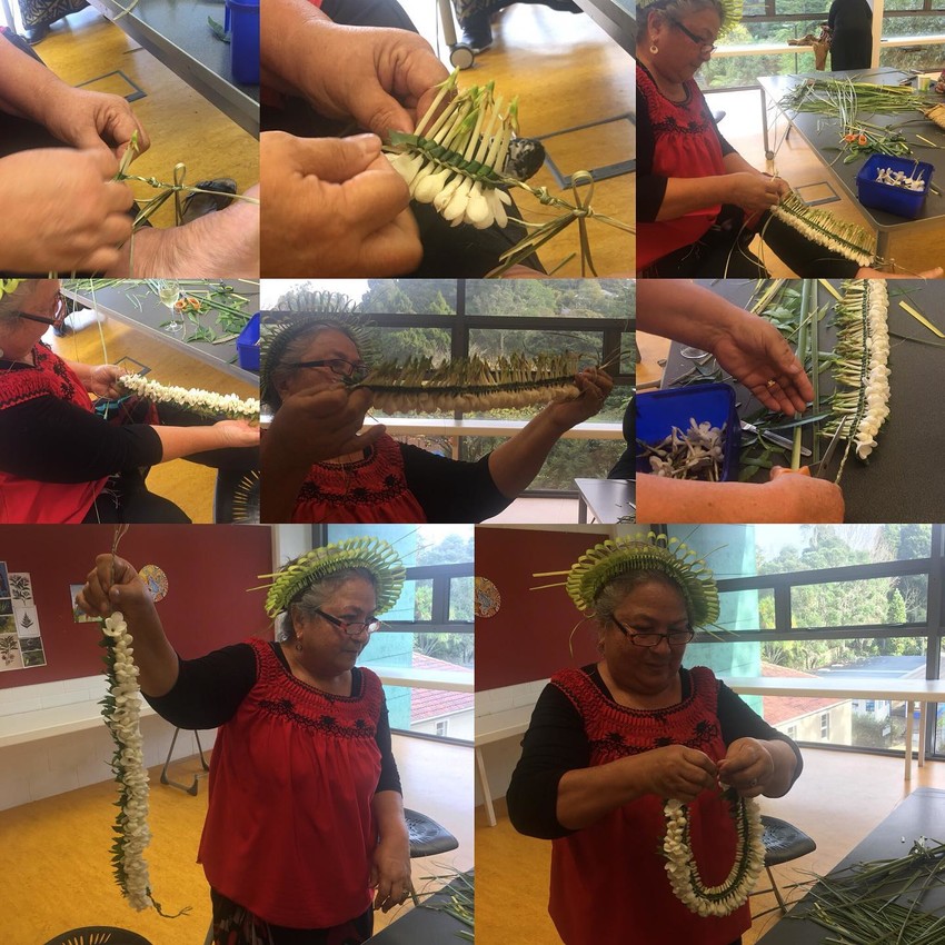 Louisa Humphry at the Kiribati Weavers workshop Photo credit: Kolokesa Uafa Mahina-Tuai