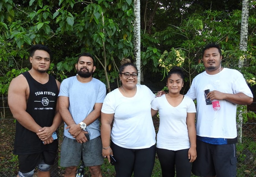 Run for Life participants from last years run in December: Benjamin Matale, Moeona Folasa, Ann Retty, June Davlin and David Sekco Paono (Photo: Moeona Folasa )