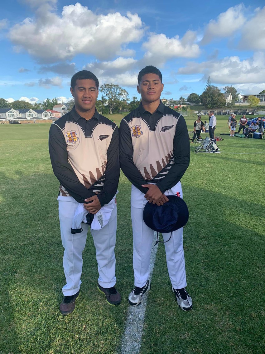 Head boy Daniel Smith (L) and Sefanaia Cowley-Lupo (R) Photo credit: Serah Cowley-Lupo