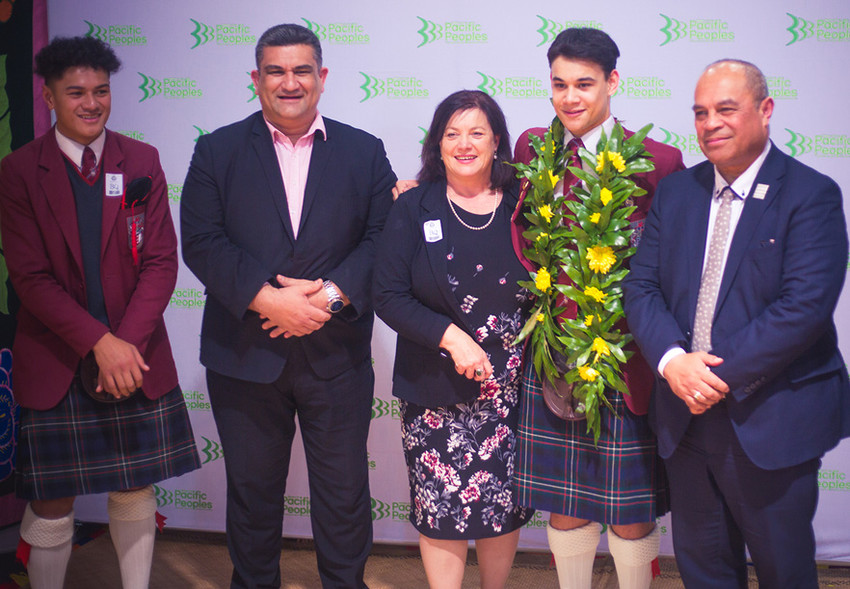 Ioane Fiso with Aupito Su'a William Sio and supporters