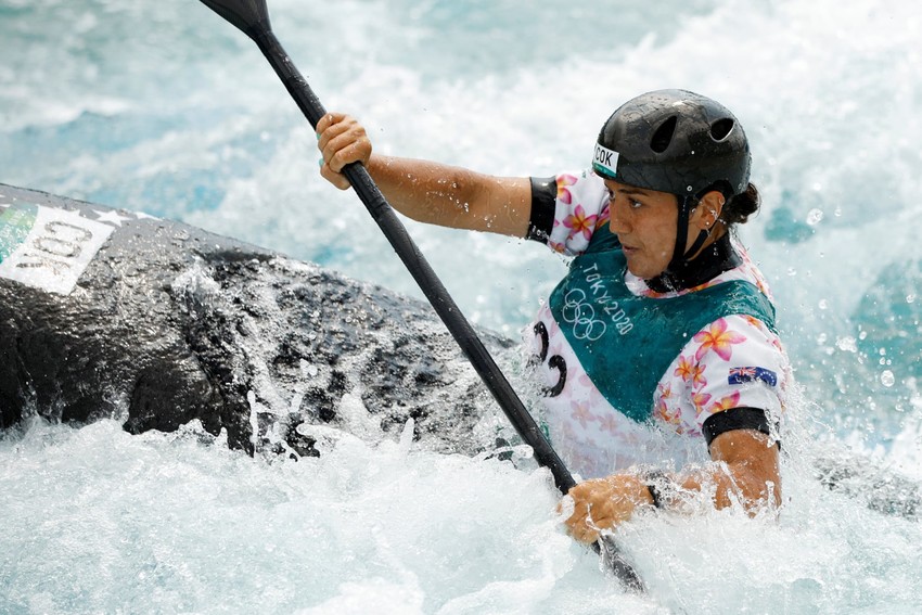 Jane Nicholas in competition yesterday. Photo credit: Cook Islands Sports