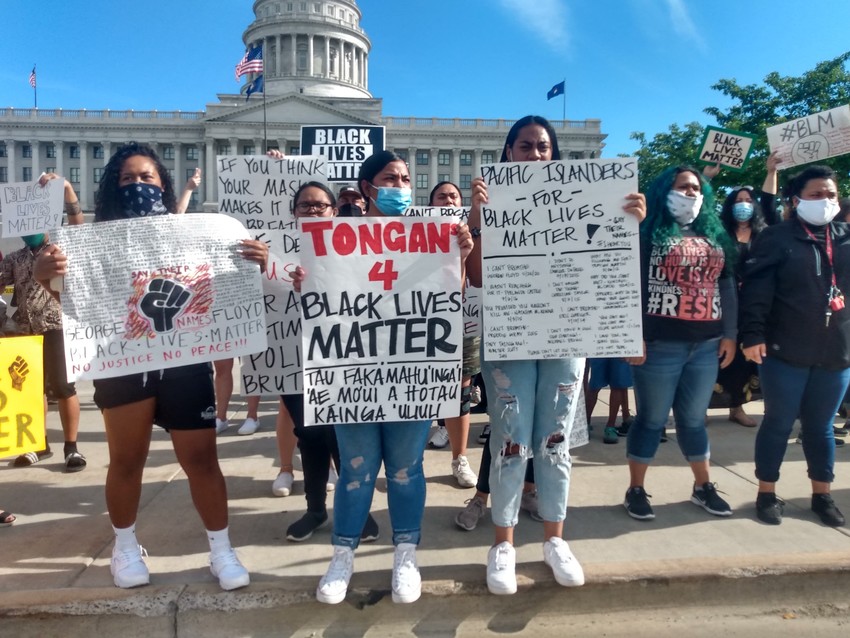 Pacific Islanders for Black Lives Matter protest in Salt Lake City, Utah, 05 Jun 20 - Full Photo Set Credit/Copyright to: Vaimoana Niumeitolu