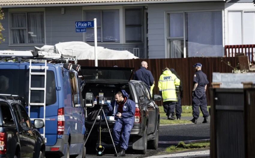 As Vi's van approached the intersection where Tangi's car was parked, Tangi allegedly fired six times from a semi-automatic pistol. Photo: NZ Herald/Jason Oxenham