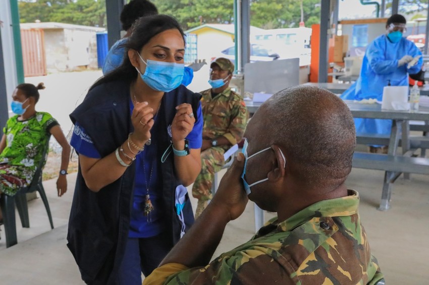 Covid testing in PNG