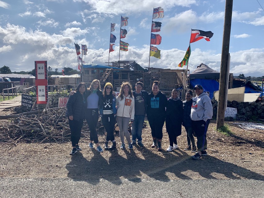 Qiane hosting international film makers on the whenua at Ihumatao