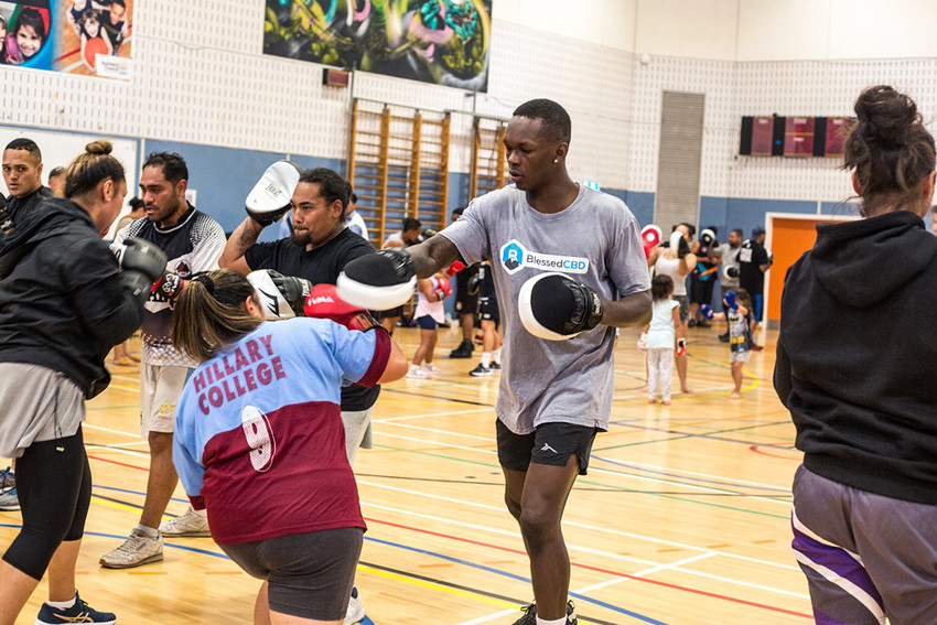 Israel Adesanya training