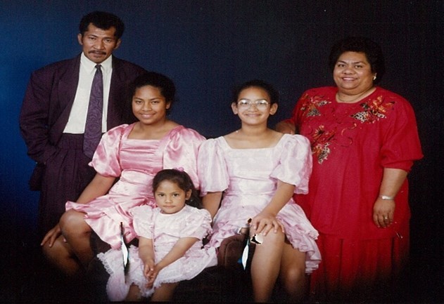 My husband Valita and our three daughters ‘Uheina, Hulita and Mele