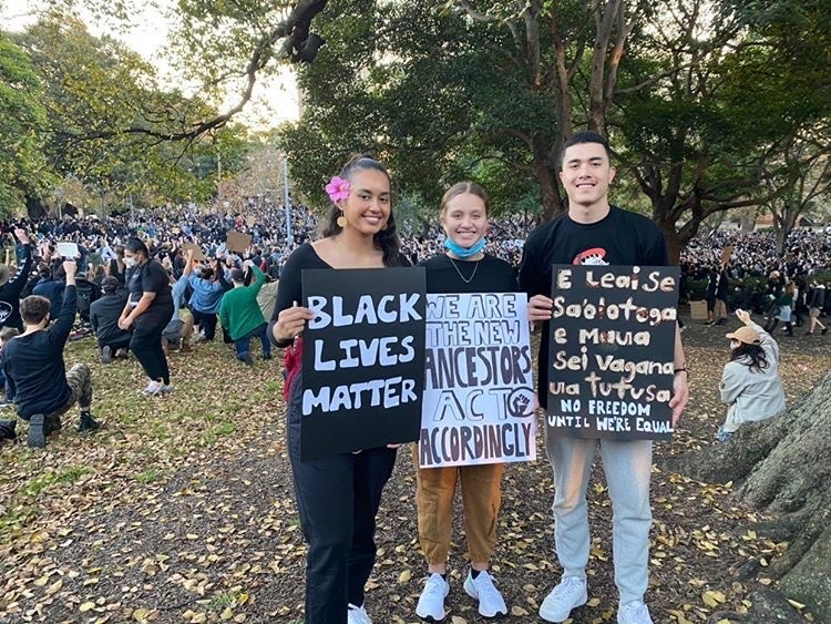 Black Lives Matter march, Sydney, 06 June 20 - Full Photo set credit/copyright to: Moemoana Schwenke