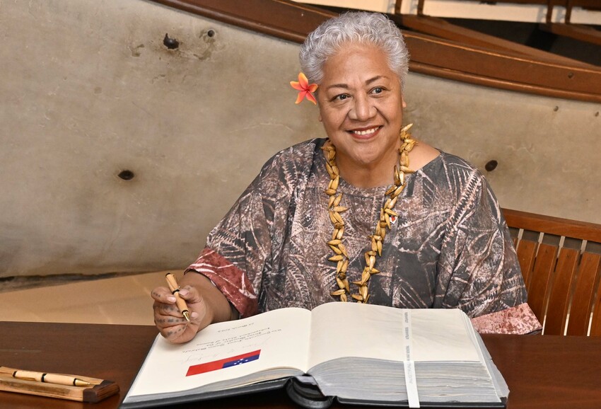 Caretaker Prime Minister Fiame Naomi Mata'afa
