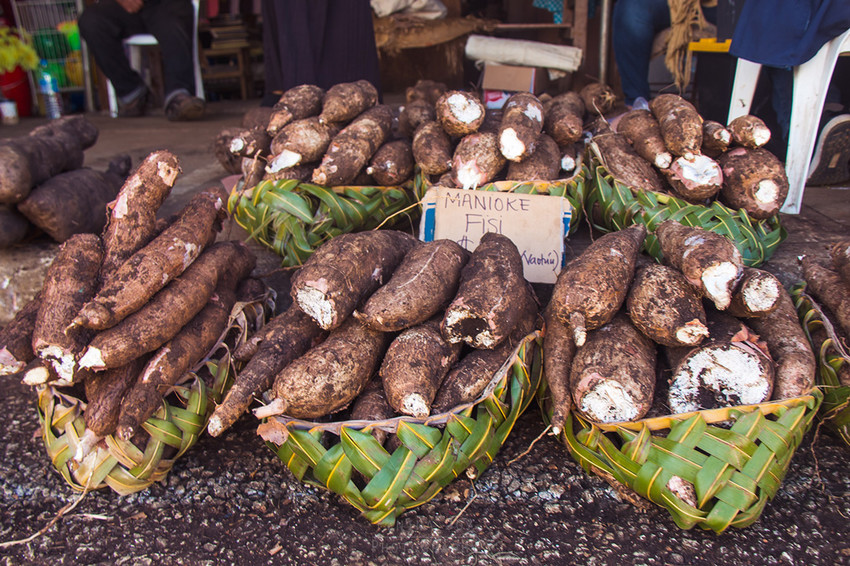 Food & Vegetables at the markets in Nukualofa