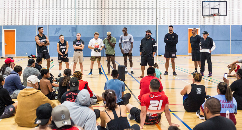 The CKB stars taking questions from the community training group