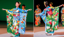 Japan customised unique kimonos for every country represented at the Olympic Games including the Pacific Islands! 