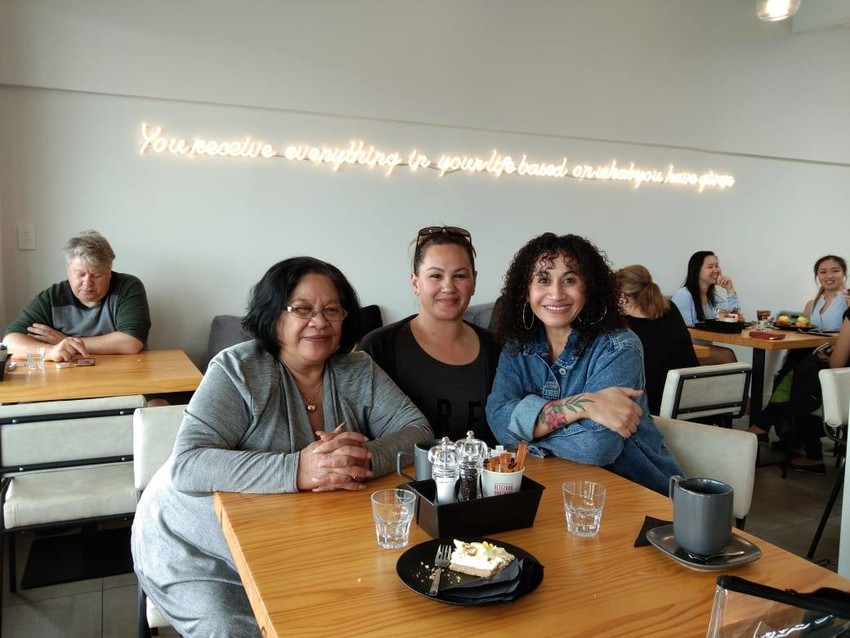 This dynamic mother and daughter team Ani Vahuia and Tania Petelo (with Lima) have a combined 39 years between them, of working for The Pacific Island's Women's Refuge.