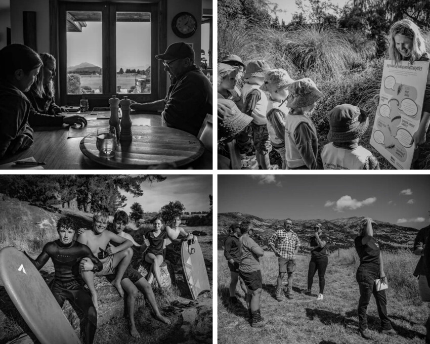 Wai Wānaka community in action as they come together to care and connect with the environment. Images by photographer Nick Netzler.
