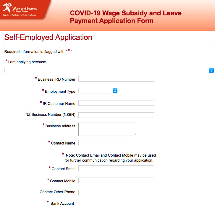 Wage subsidy and Leave payment form