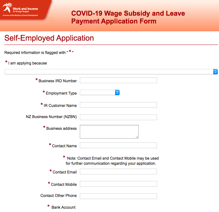 Wage subsidy and Leave payment form