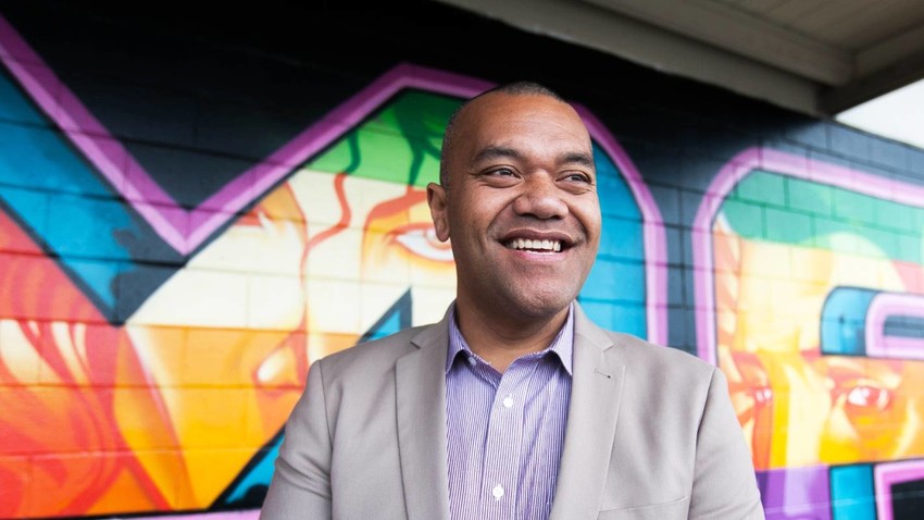 Fa'anana Efeso Collins is a proud South Auckland boy, schooled in Ōtara. Photo: Stuff / Simon Maude