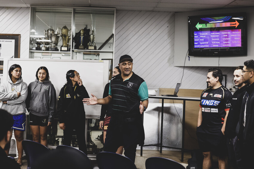 Ali speaking at the Wellington Hauora round. Photo Credit: Cliff Thompson