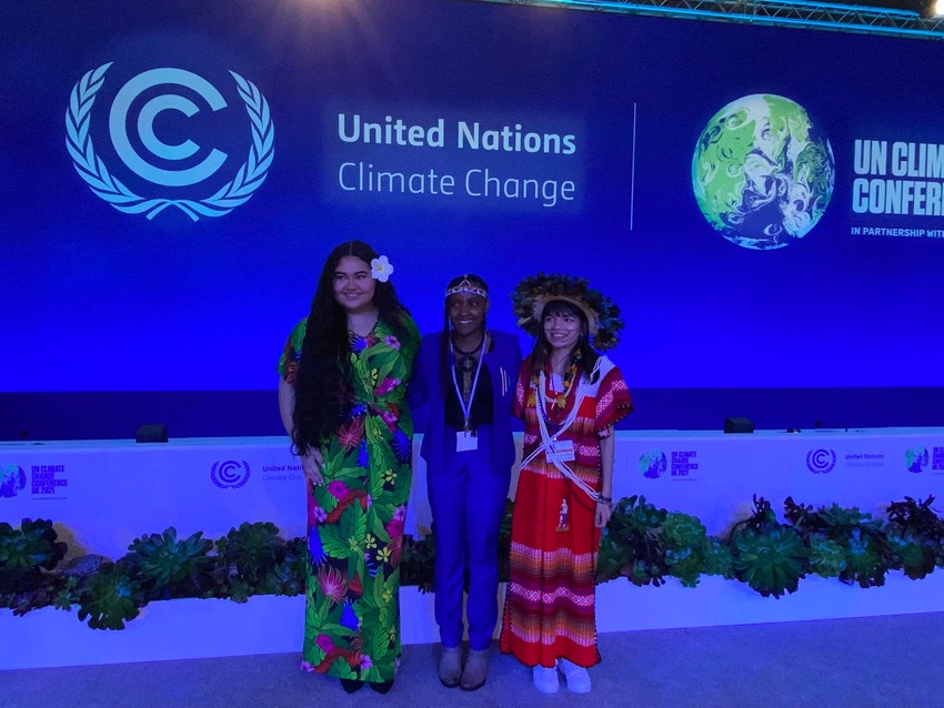 Brianna with other Youth Speakers at COP26