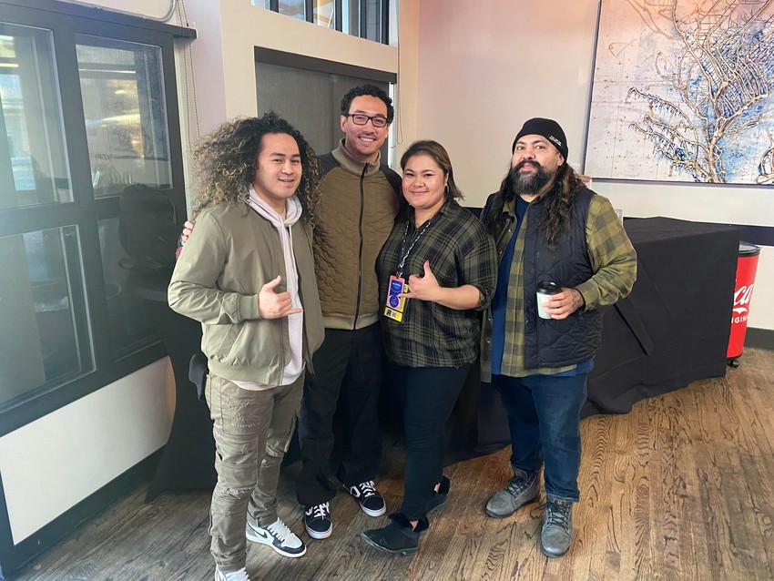 David Mapa, Langi Tuifua, Ianeta Le’i and Aukai Viti at Sundance Film Festival