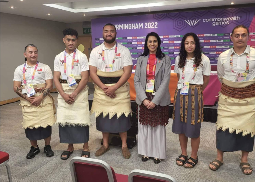 Tongan wrestling team. Photo credit: PMN Tonga