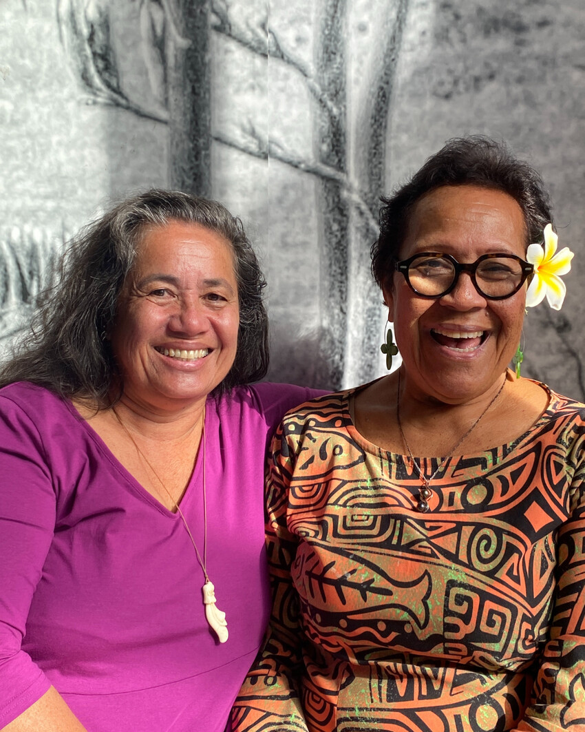 Carolyn Lagahetau (Editorial Director) and Author Mele Nemaia