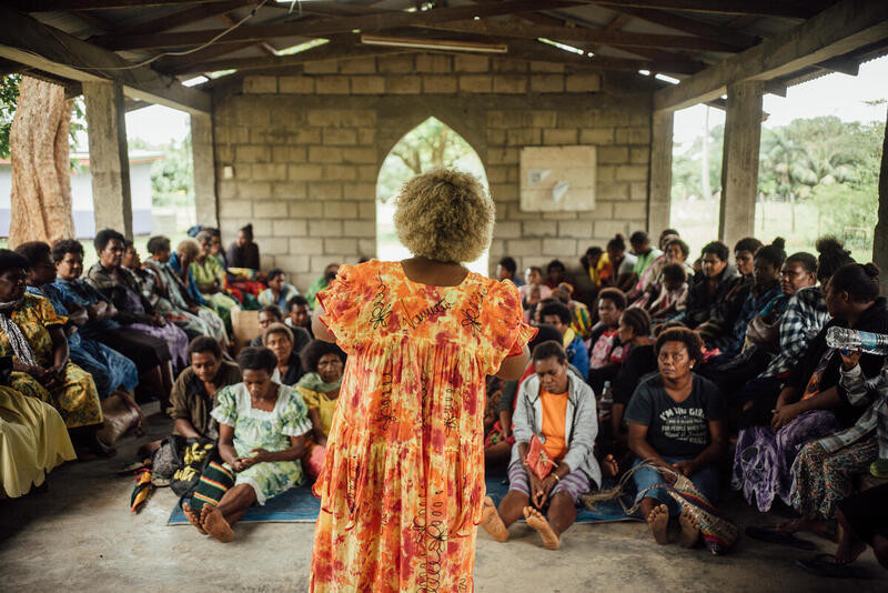 Community meeting in Tanna, Vanuatu (PC: Steven Lilo/Greenpeace)